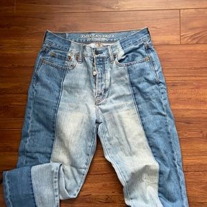 American eagle two tone jeans